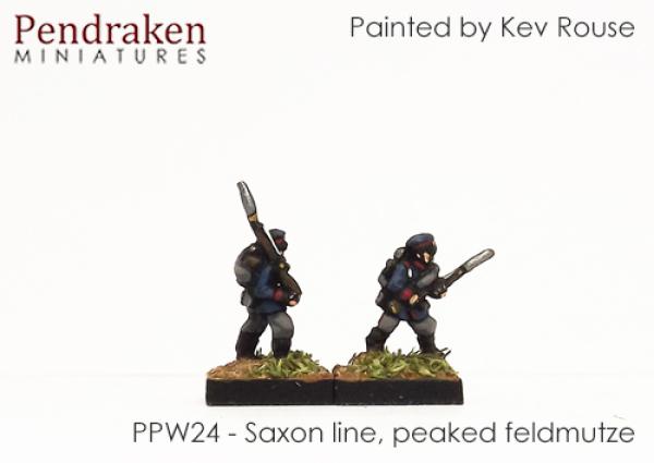 Saxon line peaked feldmutze