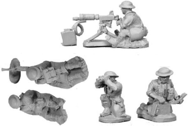 Bren Gun LMG (2) & Vckers HMG (1) with crew