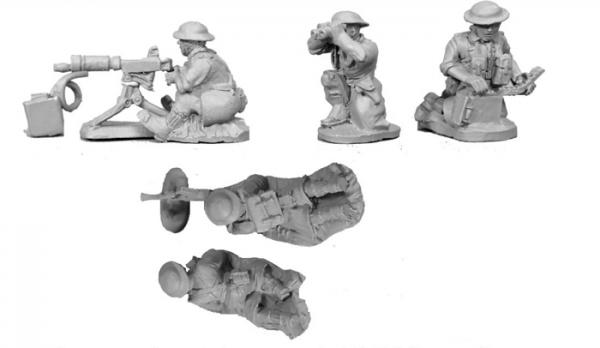 Bren Gun LMG (2) & Vckers HMG (1) wth crew