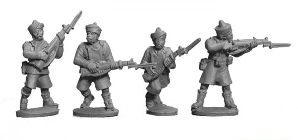 Riflemen in Shorts with Turban