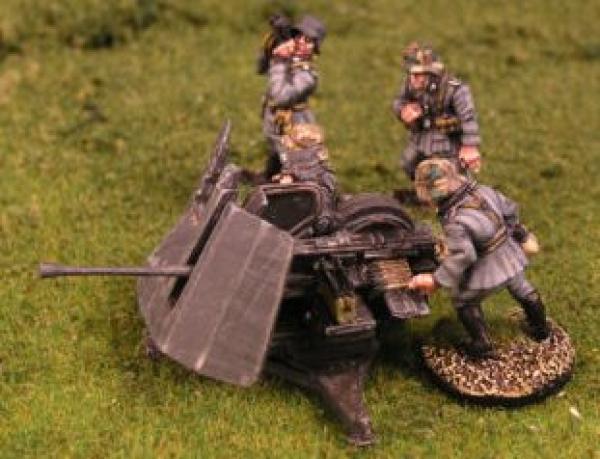 Flak 43 sngle 37mm AA Gun with crew