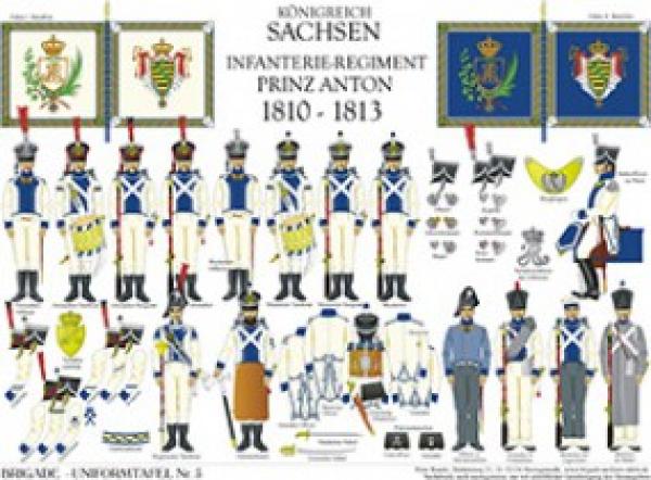 Sachsen: Infanterie-Regiment Prinz Anton 1810-13