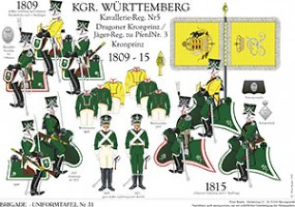 Wuerttemberg: Dragoner-Regiment Kronprinz 1810-15