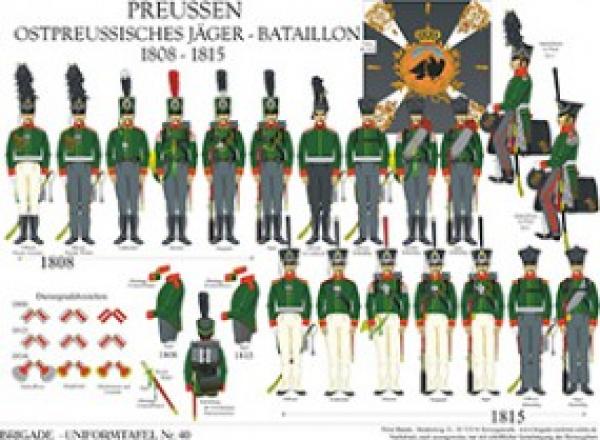 Preu§en: Ostpreu§sches Jaeger-Batallon 1808-15
