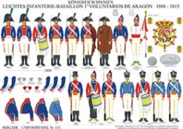 Spanien: Leichtes Infanterie-Bataillon 1. Voluntarios de Arag—n 1808-15
