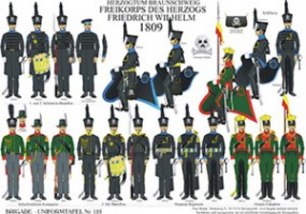 Braunschweg: Frekorps des Herzogs Fredrch Wlhelm 1809