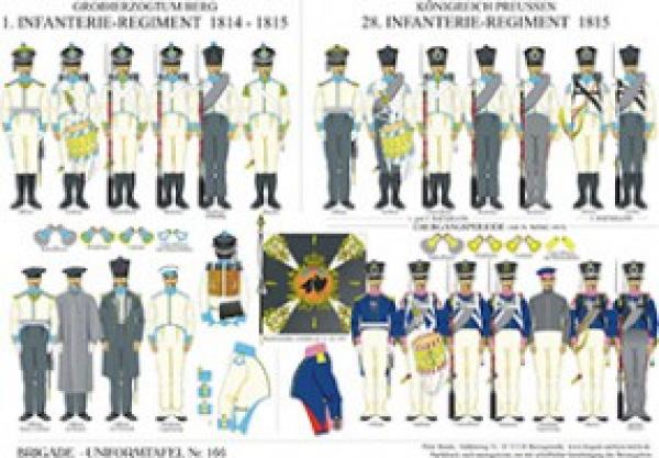 Berg: 1.nfantere-Regment 1814-15 / Preussen: 28.nfantere-Regment 1815
