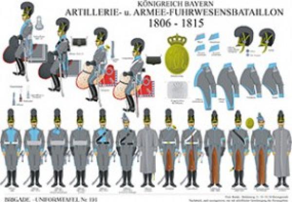 Bayern: Artillerie- u. Armee-Fuhrwesensbataillon 1806-15