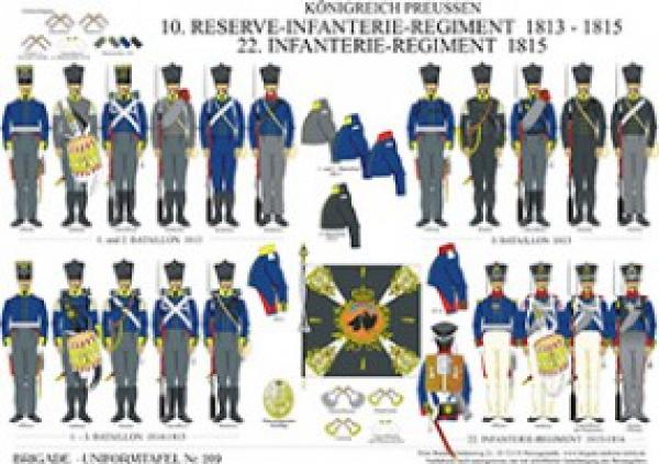 Preu§en: 10. Reserve-nfantere-Regment 1813-15