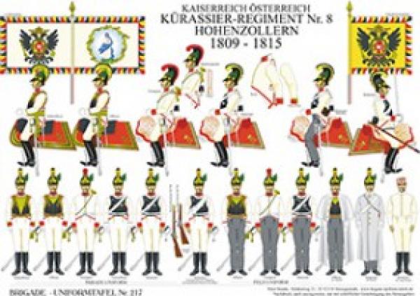 oesterrech: Kuerasser-Regment Nr.8 Hohenzollern 1809-15