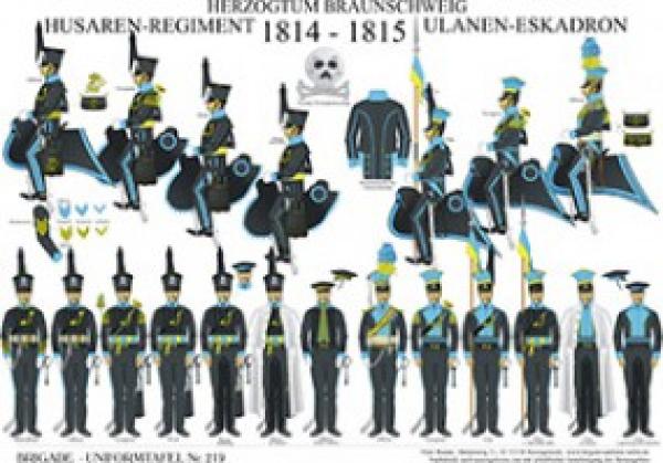 Braunschweg: Husaren-Regment und Ulanen-Eskadron 1814-15