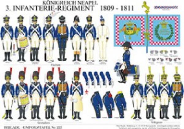 Koengrech Neapel: 3. Lnen-nfantere-Regment 1809-1811