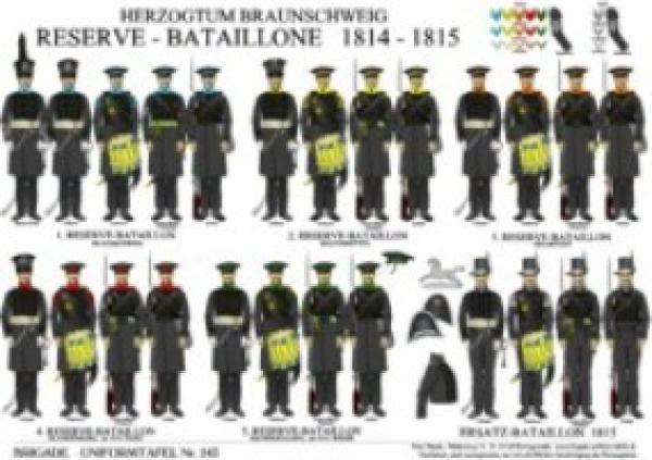 Braunschweig: Reserve-Bataillone 1814-15 / Ersatz-Bataillon 1815
