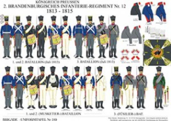 Preussen: Brandenburgisches Infanterie-Regiment Nr. 12 1813-15