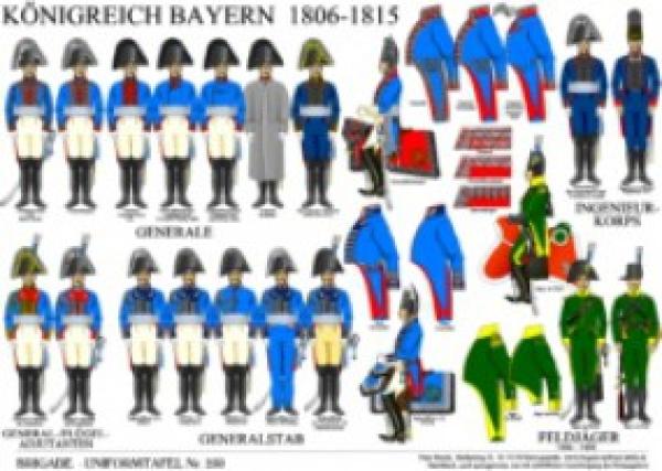 Bayern: Generale, Generalstab 1808-15