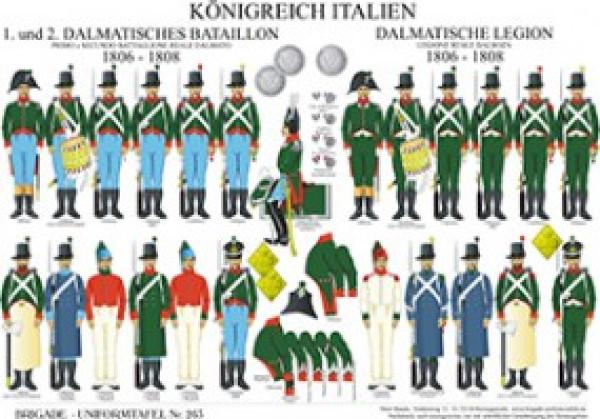 Italien: 1. und 2. Dalmatisches Bataillon 1806-08 / Dalmatische Legion 1806-08