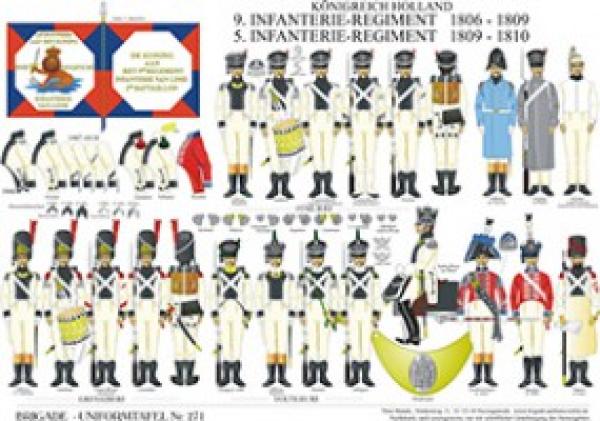 Holland: 9. Infanterie-Regiment 1806-09 / 5. Infanterie-Regiment 1809-10