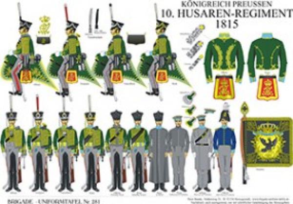 Preussen: 10. Husaren-Regiment 1815