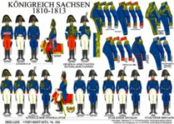 Sachsen: Generale und Staebe 1810-13