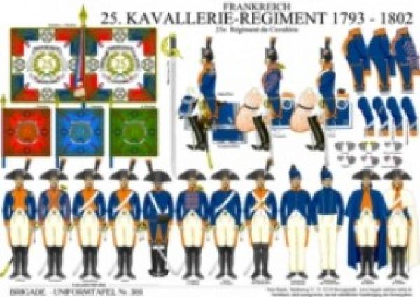 Frankrech: 25. Kavallere-Regment 1793-1802