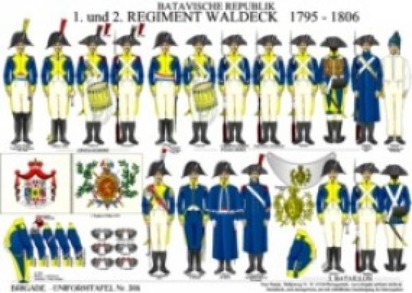 Batavsche Republk: 1. und 2. Regment Waldeck 1795-1806