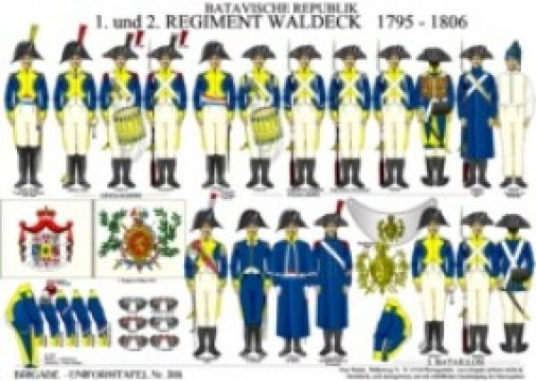 Batavische Republik: 1. und 2. Regiment Waldeck 1795-1806