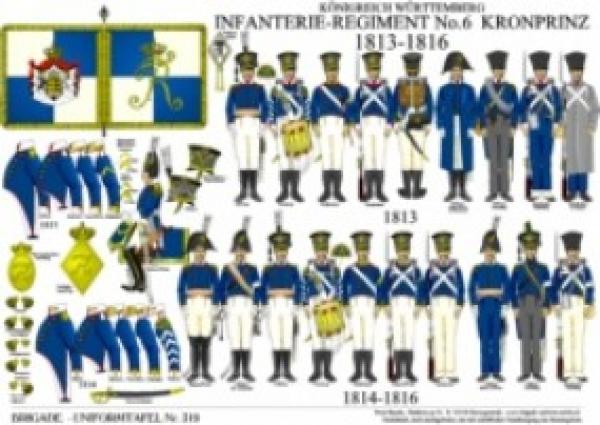 Koenigreich Wuerttemberg: Infanterie-Regiment No.6 Kronprinz 1813-1816