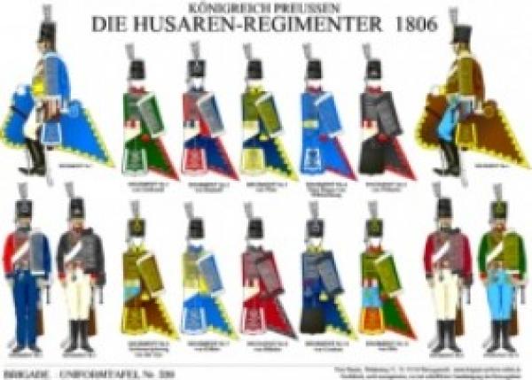 Koengrech Preussen: Husaren-Regmenter 1806