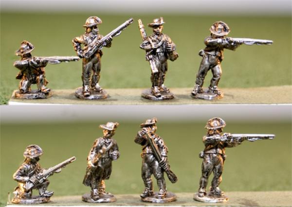 Brtsh nfantry n Roundabouts.  Round Hats.  Skrmshng