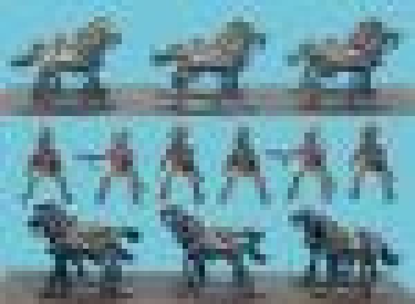 French Lmber Horses wth Rders 1805