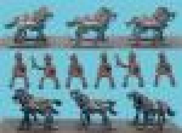 French Lmber Horses wth Rders 1809