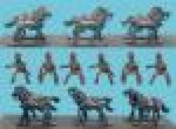 French Lmber Horses and Rders 1812