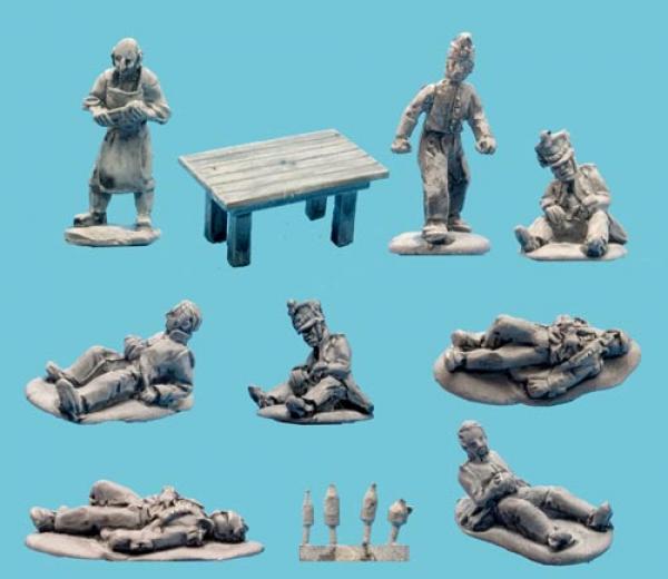 Medcal Staff and French Wounded