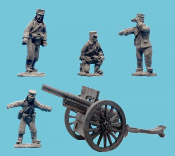 Legonnare Artllery Crew wth 75mm Gun