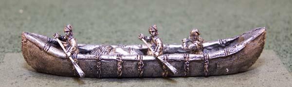Trappers wth Long Canoes