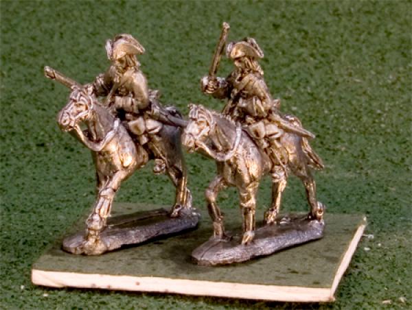 Cavalry.  Breastplate under coat n trcorn