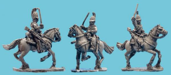 Curassers Chargng n Horsehar Crested Helmet