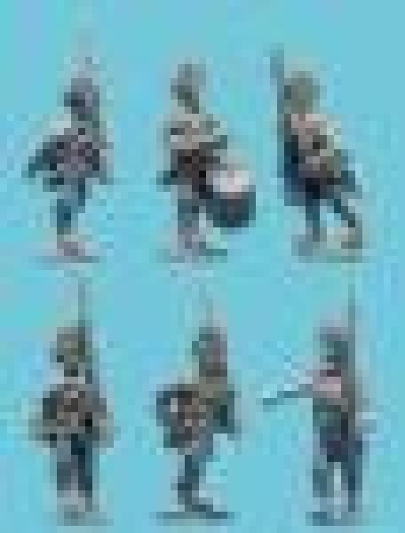 1806-1809 saxon Grenaders wth Command