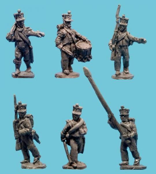 1810-1814 Saxon Musketeer wth Command