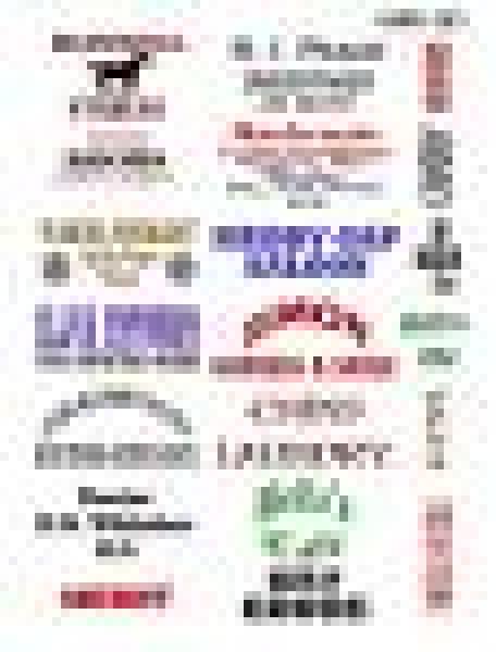 Western Buldng Decals Sheet 4