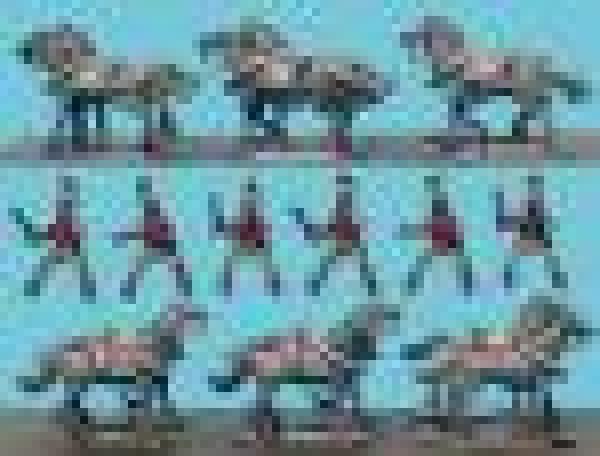 Russan Lmber Horses Horse wth Rders 1805