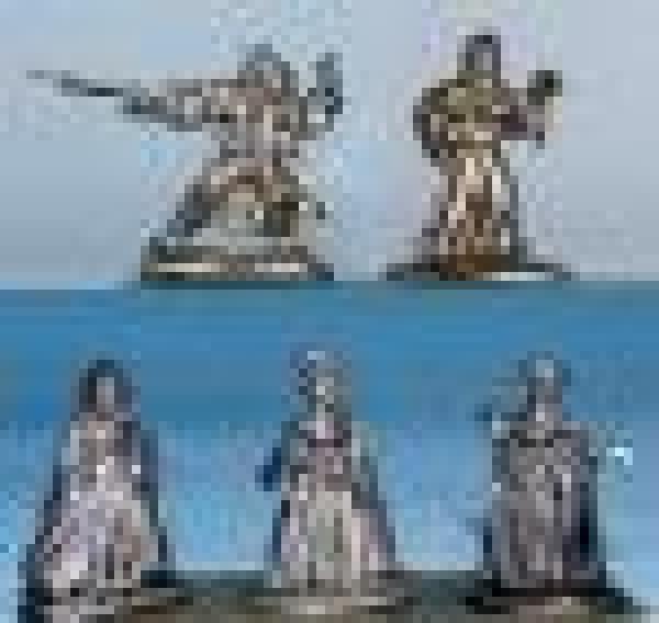 Cardnal Rcheleu.  Rochefort and 3 Damsels