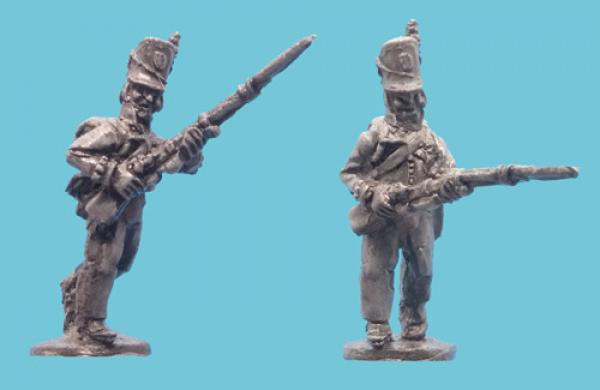 Amercan nfantry Plan Coatee Leather Shako Advancng