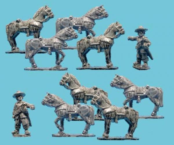 Dragoon Horses and Horse Holders