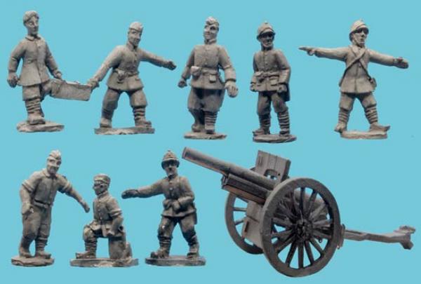 75mm Feld Gun and crew