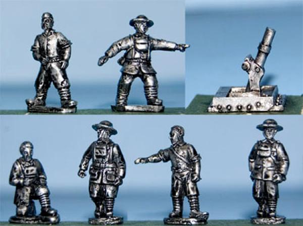 Heavy Trench Mortar wth crew