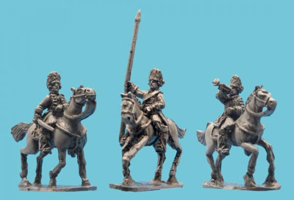 Chevaulegere Cavalry Command in Fur Caps