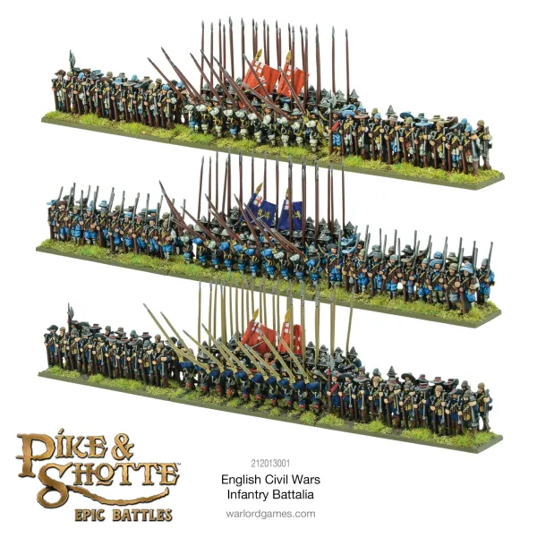 Pike & Shotte Epic Battles - English Civil Wars Infantry Battalia SOLD OUT PLEASE REMOVE