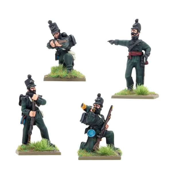 Crimean War British Rifle Brigade in Shakos Command