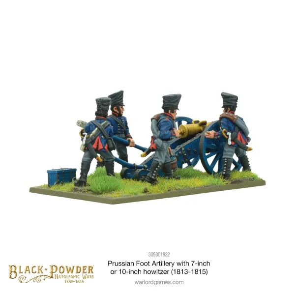 Napoleonic Prussian Foot Artillery with 7 or 10 Inch Howitzer (1813-1815)
